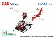Walkera 4#3Q Metal Edition 4ch Micro Heli RTF Kit RED(for Intermediate) 2.4G!
