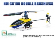 Walkera CB100 DOUBLE BRUSHLESS Metal Edition 4ch Micro Heli RTF w/ NEW WK-2402 Tx 2.4G