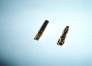 3DPro 2mm Gold Plated Spring Connector 3 Pairs Pack