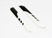 Glass Fibre Main Blades for T-Rex 450 (Black/ White)
