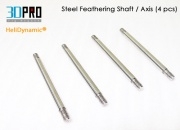 3DPro HeliDynamic® Steel Feathering Shaft / Axis (4 pcs)