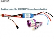 ESky 3900KV Brushless Motor Outrunner + 25A ESC Combo
