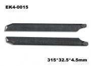 315x32.5x4mm Carbon Fibre Main Blade