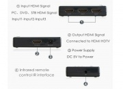 CE-Link HDMI Switch 3in1 Output w/ Remote