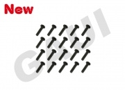 Self Taping Screws-Black(1.4x6)x20pcs 3 pack