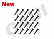 Self Taping Screws-Black(1.4x8)x20pcs  2 pack