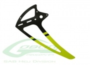 SAB Carbon Fiber Tail Fin Yellow - Goblin 500