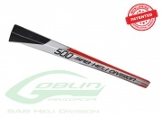 SAB Carbon Fiber Tail Boom White/Red - Goblin 500