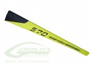 SAB Carbon Fiber Tail Boom Yellow - Goblin 570