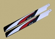 SAB 0223R Red/White/Black 710mm Hard-3D Carbon Blade