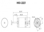Scorpion HK-2221-6 V2 Brushless Outrunner Motor for 450-class