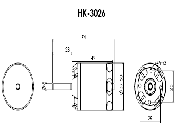 Scorpion HK-3026-1400 Brushless Outrunner Motor for 500-class