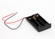 Battery Holder for 3 x AAA-cell (with Cables)