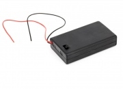Battery Holder for 3 x AAA-cell (with Cables)