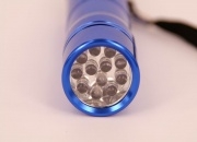 LED Flashlight / Torch (12 Bulbs, Long Lasting) SeaBlue Colour