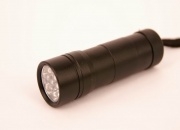 LED Flashlight / Torch (12 Bulbs, Long Lasting) Black Colour