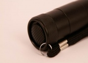 LED Flashlight / Torch (12 Bulbs, Long Lasting) Black Colour