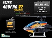 ALZRC 450 PRO V2 3G FBL Custom Combo + 2.4G Futaba/JR/Walkera Receiver 3D BNF (Expert Built Service!)