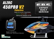ALZRC 450 PRO V2 FBL Custom Combo + 2.4G Futaba/JR/Walkera Radio 3D RTF (Expert Built Service!)