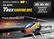 ALIGN T-Rex 500 PRO DFC FBL + 2.4G Futaba/JR/Walkera Receiver 3D BNF Custom Combo (Expert Built Service!)