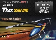 ALIGN T-Rex 550E DFC FBL Heli + 2.4G Futaba/JR Radio 3D RTF Custom Combo (Expert Built Service!)