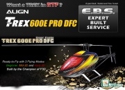 ALIGN T-Rex 600E PRO DFC FBL Heli + 2.4G Futaba/JR Radio 3D RTF Custom Combo (Expert Built Service!)