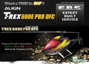 ALIGN T-Rex 600E PRO DFC FBL Heli + 2.4G Futaba/JR Receiver 3D BNF Combo (Expert Built Service!)