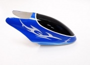 T-Rex Style Glass Fibre Canopy for 450 Helicopters (Blue) - CLEARANCE!