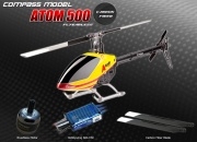 Compass Atom 500 Flybarless 3D CF Combo Kit w/ BL Motor+60A ESC+CF Blade