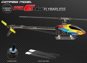Compass Atom 6HV FlybarLess 3D CF ARF Kit w/ BL Motor + CF Blade