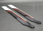 520 Carbon Fiber Main Blades for ALZ/T-Rex 550E/GAUI X5