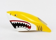 T-Rex Style Glass Fibre Canopy for 250 Helicopters (Yellow Shark) - CLEARANCE