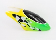 T-Rex Style Glass Fibre Canopy for 450 Helicopters (Green Round Checkers) - CLEARANCE!