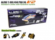 ALZRC 450 PRO V2 3G Flybarless Helicopter Standard Combo w/ALIGN 3GX FBL System+Motor+40A BESC
