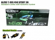 ALZRC 450 SPORT 3G Flybarless Helicopter Standard Combo w/ 450M Motor + HobbyWing 40A BESC