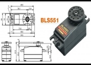 Futaba BLS551 Brushless Digital Low Profile Car Servo