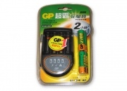 GP Ni-MH 2700mAh AA Rechargable Batteries Pack with 2 Hours Fast Charger