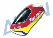 500 Painted Canopy/Red for T-Rex 500