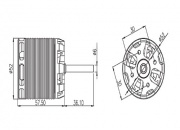 Align 700MX Brushless Motor(530KV) RCM-BL700MX for T-Rex 700E