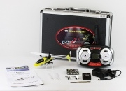 Nine Eagles Solo Pro II Micro 2.4G 4ch RC Helicopter Metal Case Combo Set (Yellow Color)