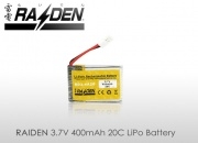 RAIDEN 3.7v 400mAh 20C Li-Polymer Battery 20C UPGRADE!