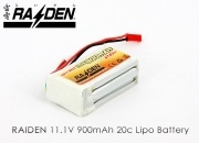 RAIDEN 11.1v 900mAh 20C/25C Li-Polymer battery for 250-Class /HB CP3 Upgraded!!