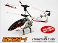 Copter Hawk X RAY 3ch Metal Infrared RC Helicopter w/ Gyro (Black Color)