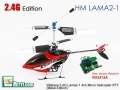 Walkera LAMA2-1 Metal Edition 4ch Micro Heli RTF Kit (for Beginner) w/ NEW WK-2402 Tx 2.4G