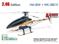 2.4G Walkera 83# Aluminum+CF  Fuel-Powered w/ 8ch WK-2801PRO Transmitter RTF