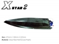 X-STAR 2 Glass Fiber Electric Speed Boat ARS Kit w/BLMotor+BESC
