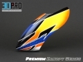 3DPro PREIMUM Painted Glossy Fiberglass Canopy 13 for T-Rex 450PRO