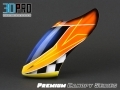 3DPro PREIMUM Painted Glossy Fiberglass Canopy 09 for T-Rex 450PRO