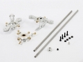 3DPro HeliDynamic® Metal Upgrade Combo for Big Lama w/ Extended Shaft (Titanium Color)