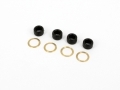 4mm Damper Rubber 80 degrees -Black (4 pcs) for NEXT 450 PRO